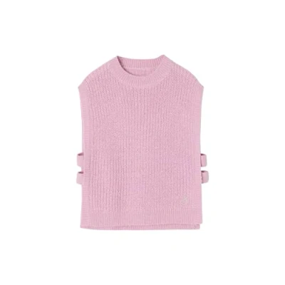 Abbildung von Vertbaudet Strickpullover für Kinder, Größe: 146/152, Malve