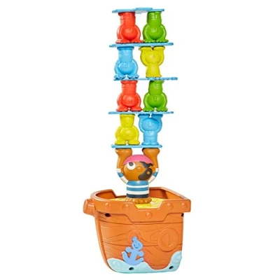 Abbildung von Boon Tomy Jellies Baby Bath Toys, 9 Jellyfish with Suction Cup Bpa Free, Toddler Toy Suitable for 1, 2 &amp; 3 Years Old Boys Girls Navy/Coral
