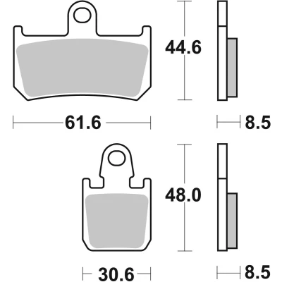 Abbildung von TRW Sinter Street MCB795SV Bremsbelagsatz