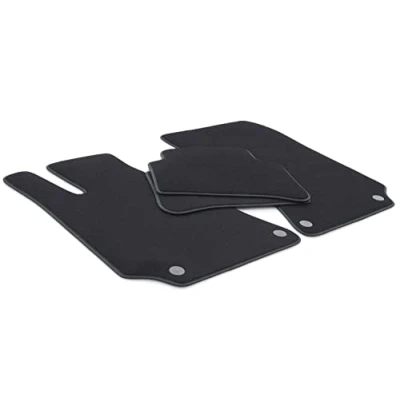 Abbildung von Fußmatten für Mercedes E Klasse W212 S212 &amp; CLS C218 X218 AMG Velours Automatten Original Qualität 4 teilig Schwarz