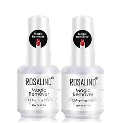 Abbildung von ROSALIND Gellack Entferner Set für UV Nagellack Magic Remover Aceton Peel Off 2 Stück 15ml Kit Schnelles Entladen