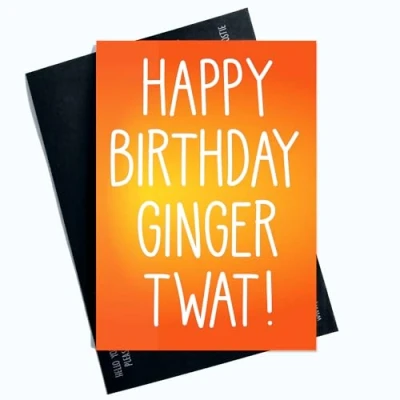 Abbildung von lustige Geburtstagskarten mit Aufschrift &quot;Happy Birthday&quot;, Ingwer Grußkarte, Witz, Lachen, Neuheit SP65
