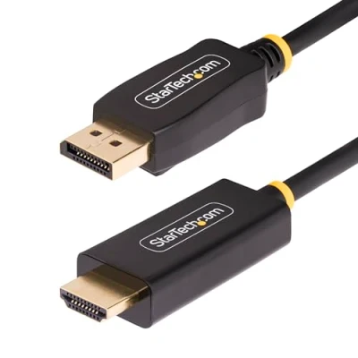 Abbildung von Startech.com 3 Meter Aktiver DisplayPort auf HDMI Adapterkabel, 4K 60Hz mit HDR, DP zu 2.0b Kabel, Adapter