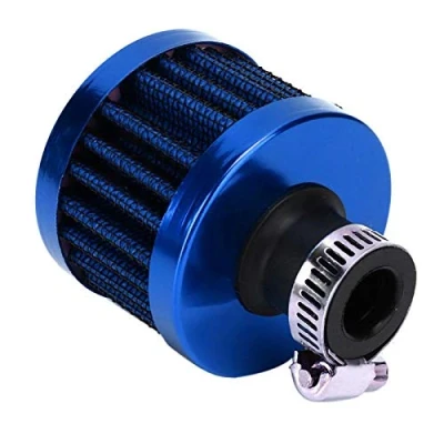 Abbildung von Terisass Luftfilter Mini Auto Lufteinlassfilter Kurbelgehäuse Entlüftungsventildeckel Entlüftungsfilter Universal 25 mm(Blau)