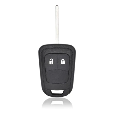 Abbildung von 2 Tasten Auto Schlüsselgehäuse der Fernbedienungs Kompatibel mit Opel, Vauxhall, Buick, Astra, Insignia, Meriva, Zafira, Corsa, Faltbare Autoschlüssel Gehäuse (B)
