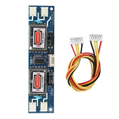 Abbildung von ASHATA CCFL 4 lampige Hochdruck Wechselrichterplatine mit kleinem Anschluss für 10 26 &quot; LCD Hintergrundbeleuchtung 28V 6Pin Platine