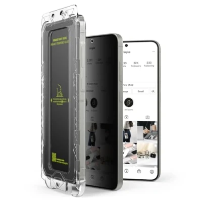 Abbildung von Ringke Easy Slide Privacy Glass [2 Stück] Kompatibel mit Samsung Galaxy S25 Plus Panzerglas Sichtschutz Installationstool, Anti Spy 9H Härte HD Qualität Gehärtetes Glas Displayschutz Folie