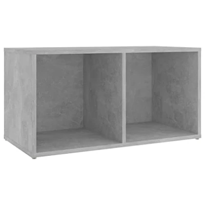 Abbildung von vidaXL TV Schrank mit 2 Fächern Lowboard Möbel Tisch Board Sideboard Fernsehtisch Fernsehschrank HiFi Betongrau 72x35x36,5cm Holzwerkstoff