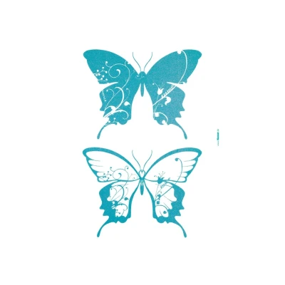 Abbildung von Komar Wandtattoo &quot;Farfalle&quot;, 50x70 cm (Breite x Höhe), selbstklebendes