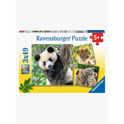Abbildung von Ravensburger Puzzles Panda, Lion and Tiger 3x49 Teile