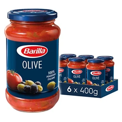 Abbildung von Barilla Pastasauce Olive Sauce mit Oliven 6er Pack (6x400g)