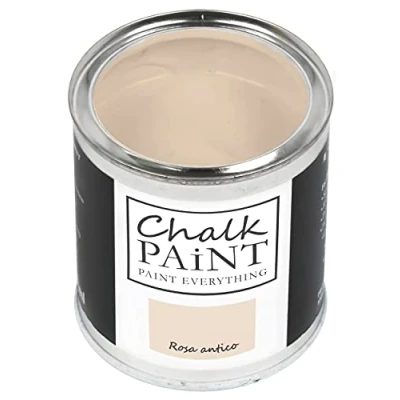 Abbildung von Chalk Paint Everything® Rosa Antico (Antik Rosa) (750 ml) Wasserbasierte Kreidefarbe für Shabby Chic Möbel, Dekoration und Recycling Projekte Ungiftig, leicht anzuwenden