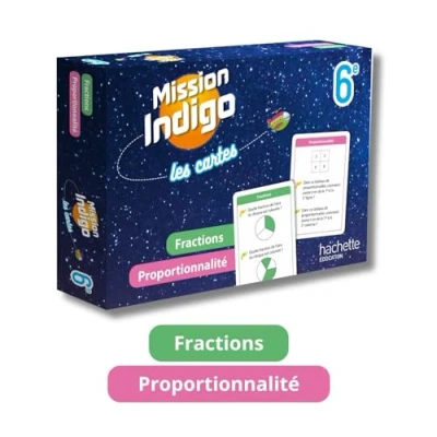 Abbildung von Mission Indigo Les cartes Fractions / Proportionnalité 6e Ed. 2024
