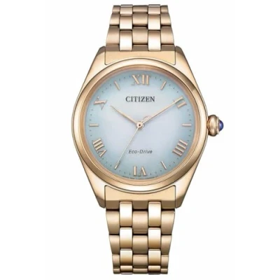 Abbildung von Citizen EM1143 81X Eco Drive Solar Damen Armbanduhr Roségoldfarben