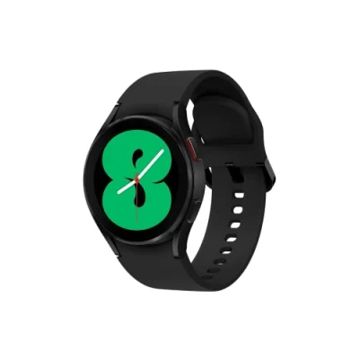 Abbildung von Samsung Galaxy Watch4, Runde Bluetooth Smartwatch, Wear OS, dreh Bare Lünette, Fit nessuhr, Fitness Tracker, 40 mm, Black