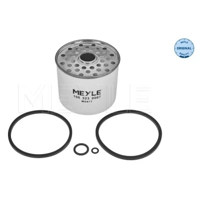 Abbildung von MEYLE 100 323 0007 Kraftstofffilter Filtereinsatz ORIGINAL Quality mit Dichtung VOLKSWAGEN: TRANSPORTER 3 Bus, GOLF 1, Kasten