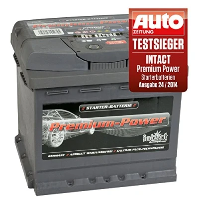 Abbildung von intAct Premium Power PP50MF Starterbatterie 12V 50Ah, 540A (EN) Kaltstartstrom, wartungsfreie Autobatterie mit bis zu 30% mehr Leistung und 1,5 fach schnellerem Laden