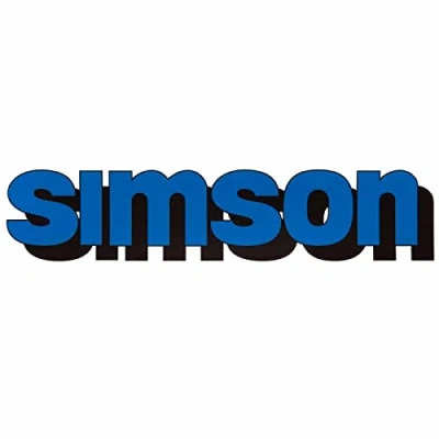 Abbildung von Klebefolie Tank, Schriftzug Simson, blau Simson S51, S70