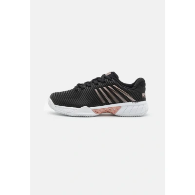 Abbildung von K SWISS Hypercourt Express 2 Multicourt Tennisschuh, Damen, Größe: 37.5, Black/white/rose gold Schuhe