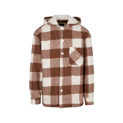 Abbildung von Urban Classics BIG Check WITH HOOD Leichte Jacke, Herren, Größe: 3XL, Whitesand lightrust
