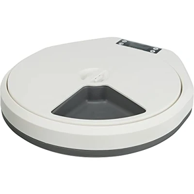 Abbildung von Trixie TX4+1 Futterautomat, 5x240 ml/33x5x36 cm, weiß/grau