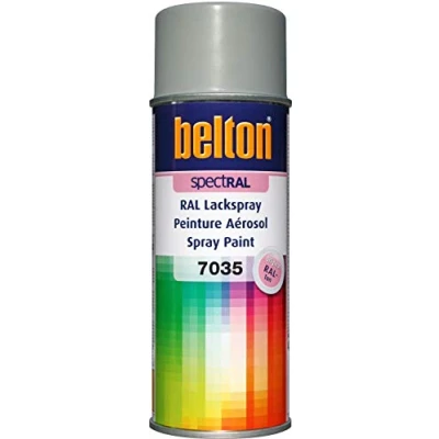 Abbildung von belton spectRAL Lackspray RAL 7035 lichtgrau, seidenglänzend, 400 ml Profi Qualität