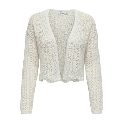 Abbildung von ONLY Onlnola LIFE OPEN Cardigan Strickjacke, Damen, Größe: Large, Cloud dancer