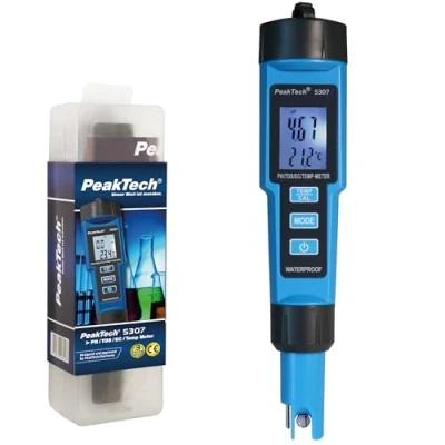 Abbildung von PeakTech Wassersensor 5307: Wasser PH/EC/TDS/Temp. 14pH, 19990μS/cm, 19990ppm, 50C