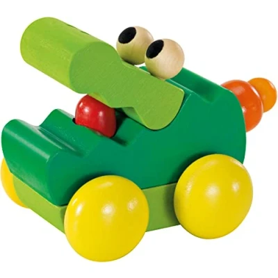 Abbildung von Selecta 61040 Zoolini Krokodil, Greifling und Quiekfigur, 8 cm