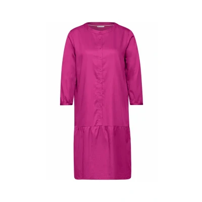 Abbildung von Street One Knielanges Blusenkleid, Damen, Größe: 40, Pink