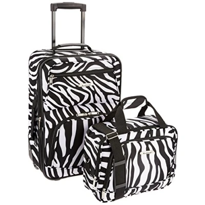Abbildung von Rockland Modisches Softside Gepäck Set, Zebra, Einheitsgröße, Set
