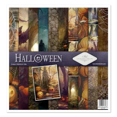 Abbildung von ITD Collection Scrapbooking Paket 12x12 inches, Papier, Dekorpapier, Decoupage, Kartenherstellung, Papiergröße 310 x 320 mm (Halloween, SLS054)