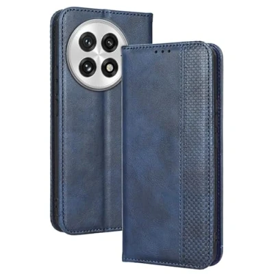 Abbildung von Topme Handyhülle hülle fur OnePlus 13 5G (6.82&quot; Inches) Case Schutzhülle, aus Leder mit Stilvollem, Strukturiertem Kartenschlitz.Blau