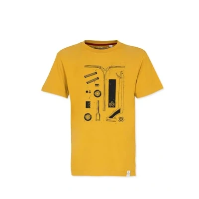Abbildung von Band of Rascals Scooter Parts Tshirt print für Kinder, Größe: 140, Mustard