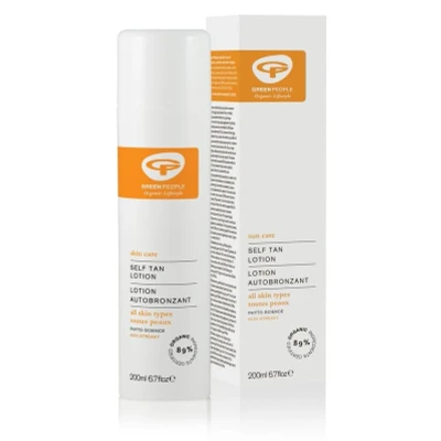Abbildung von Green People Selbstbräuner Lotion, 150ml Natürlicher Bio für Gesicht und Body Mit Duft aus ätherischen Ölen Sanft zu empfindlicher Haut Natürlich wirkende, streifenfreie Bräune