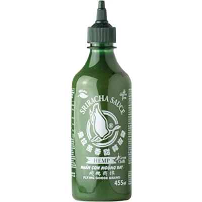 Abbildung von Flying Goose Siracha Chili Sauce mit Hanf Geschmack 455 ml