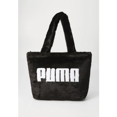 Abbildung von Puma UP Faux Fur 17 l Shopper Teenager Für Damen Mit Plain Black