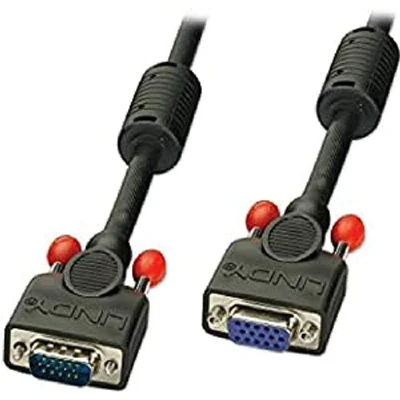 Abbildung von LINDY 36392 VGA Kabel M/F, schwarz 1m