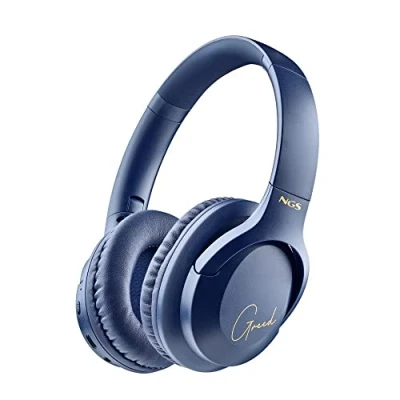 Abbildung von NGS ARTICA Greed Blue Supra aurale kabellose Kopfhörer, kompatibel mit Bluetooth Technologie, leicht und faltbar, integriertes Mikrofon, 40 Stunden Batterielebensdauer, Farbe Blau