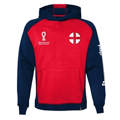 Abbildung von FIFA Herren Official World Cup 2022 Side Panel Hoodie, Mens, England, X Large Kapuzenpullover, Grey, Extra