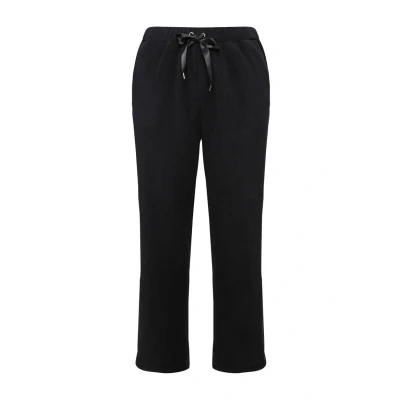 Abbildung von Ulla Popken Damen große Größen Übergrößen Plus Size Loungewear Fleecehose, gerades Bein, Elastikbund