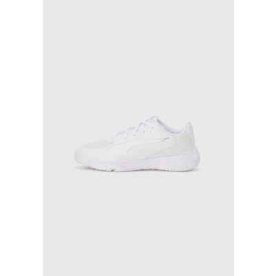 Abbildung von Puma Accelerate 4 Handballschuhe Teenager Für Kinder White/Silver Größe: 34
