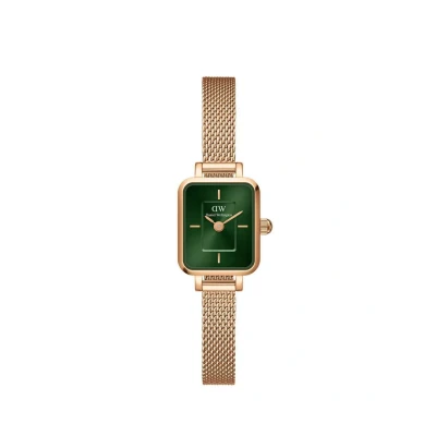 Abbildung von Daniel Wellington Quadro MINI Melrose Emerald Uhr Rose goldcoloured, Größe: One Size, gold coloured