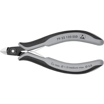 Abbildung von Knipex 79 22 120 ESD, Diagonale Zange, 9 mm, 6,5 1,3 Chrom Vanadium Stahl
