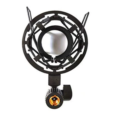 Abbildung von Mic Halterung Stand, Shock Mount Holder, Mikrofonständer Shock, Mikrofon Mount, Stoßdämpfer Halterung, Spinne Elastische für Großes Professionelle Aufnahmemikrofon