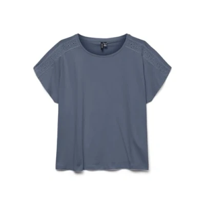Abbildung von Vero Moda Kurzarmshirt VMEMMY SS LACE TAPE TOP JRS GA NOOS