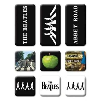 Abbildung von Beatles Abbey Road Set Von 9 Mini Kühlschrankmagnete (ro)