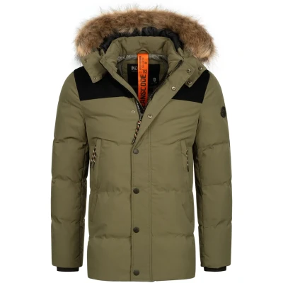 Abbildung von Indicode Jeans Hexyl Wintermantel, Herren, Größe: Small, Army
