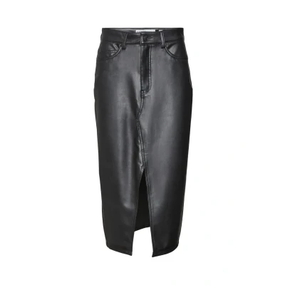 Abbildung von Vero Moda Vmveri CALF Skirt Bleistiftrock, Damen, Größe: XS, Black