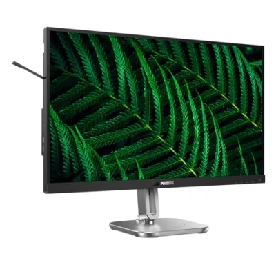 Abbildung von PHILIPS 27B2G5601 27 Zoll Quad HD Monitor, höhenverstellbar, Lautsprecher, Adaptive Sync (2560x1440, 100 Hz, 2X HDMI 1.4, 1x DisplayPort 1.2, USB C (100W PD), Hub, RJ45) dunkel grau